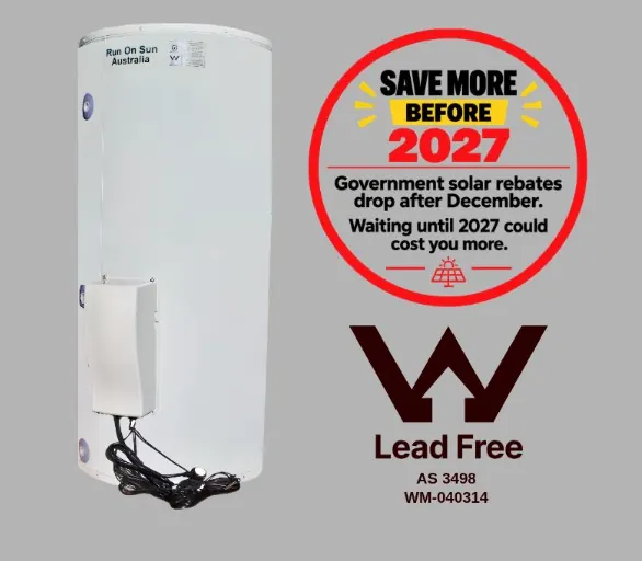 Run On Sun tank — save more before 2027, WaterMark lead free